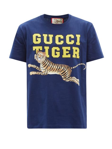 gucci blue tiger shirt